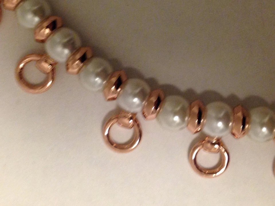 Eddie Borgo 穿孔心形珍珠手链 镀玫瑰金 — 第 4/4 张图片