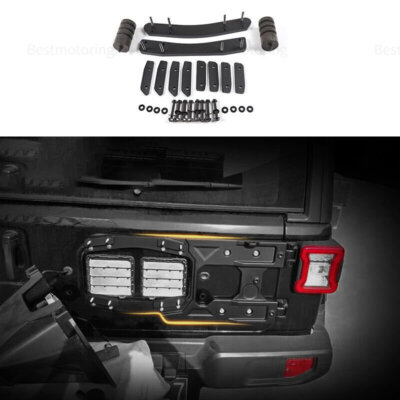 Rear Spare Tire Carrier Mounting Bracket Increase Kit for Jeep Wrangler JL 2018+