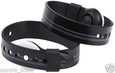 Psi Bands Racer Black Pair of Wrist Bands Nausea Motion Sickness Relief WA40679