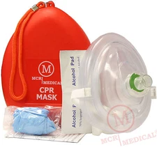 Pack of 5 Adult/Child Size CPR Pocket Rescue Shields, MCR Medical