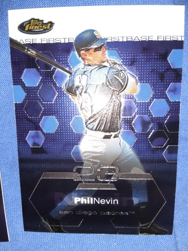2003 Topps Finest Phil Nevin #92 card