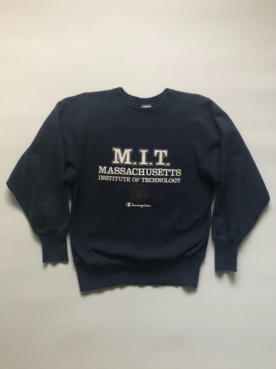 Vintage MIT Champion Reverse Weave Sweatshirt | eBay
