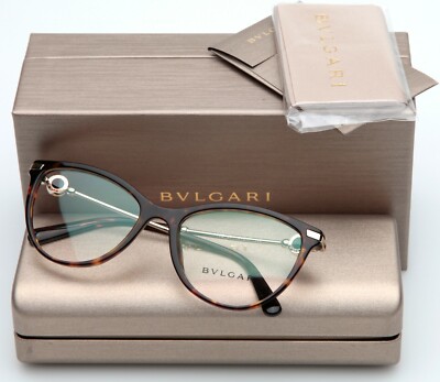 NEW BVLGARI 4162 504 Havana EYEGLASSES GLASSES 54-17-140 B41mm