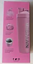 RESPAWN 20 oz. / 600ml Insulated Stainless Steel Shaker Cup - Pink