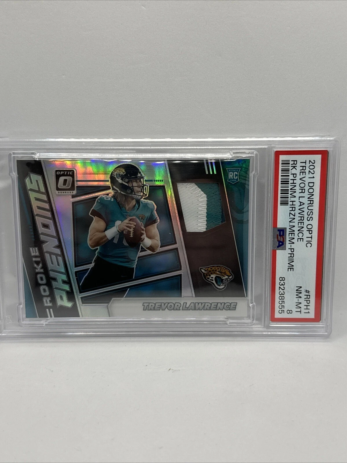 Trevor Lawrence Panini Donruss Optic Rookie Phenoms Horizontal Memorabilia #RPH1 Prime