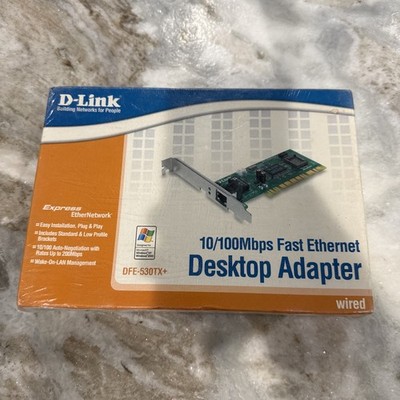 Genuine D-Link DFE-530 TX+ 10/100 Mbps Fast Ethernet Desktop PCI Adapter New