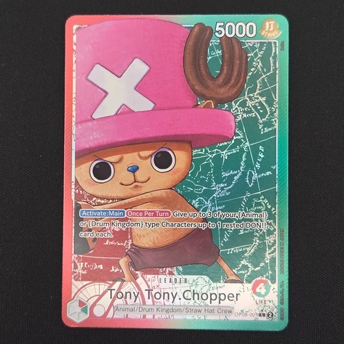 One Piece TCG Tony Tony Chopper OP08-001 Alt Art Leader English - LP+