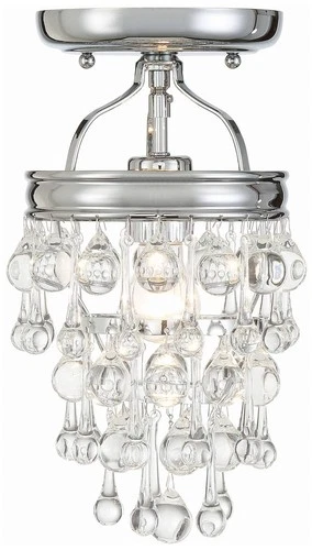 Crystorama Calypso 7 1/2" Wide Chrome Ceiling Light - Picture 3 of 6