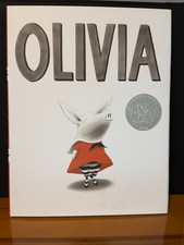 [SIGNED] Olivia hardcover By Ian Falconer V. GOOD jacket & Caldecott Honor seal