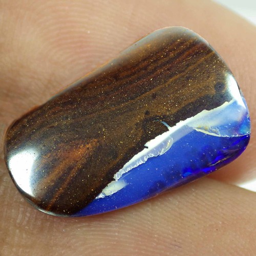 6.20 Ct Well-Chosen (17 x 11) Violet Blue Natural Australian Koroit Boulder Opal
