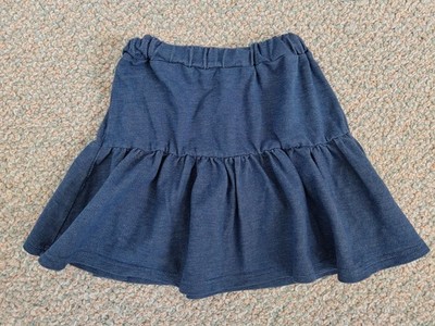Rock lamino, 122, blau, Jeansoptik