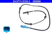 ABS Sensor Raddrehzahl ATE 24.0711-5124.3 FüR C3 Peugeot C2 1007 Enterprise 16V