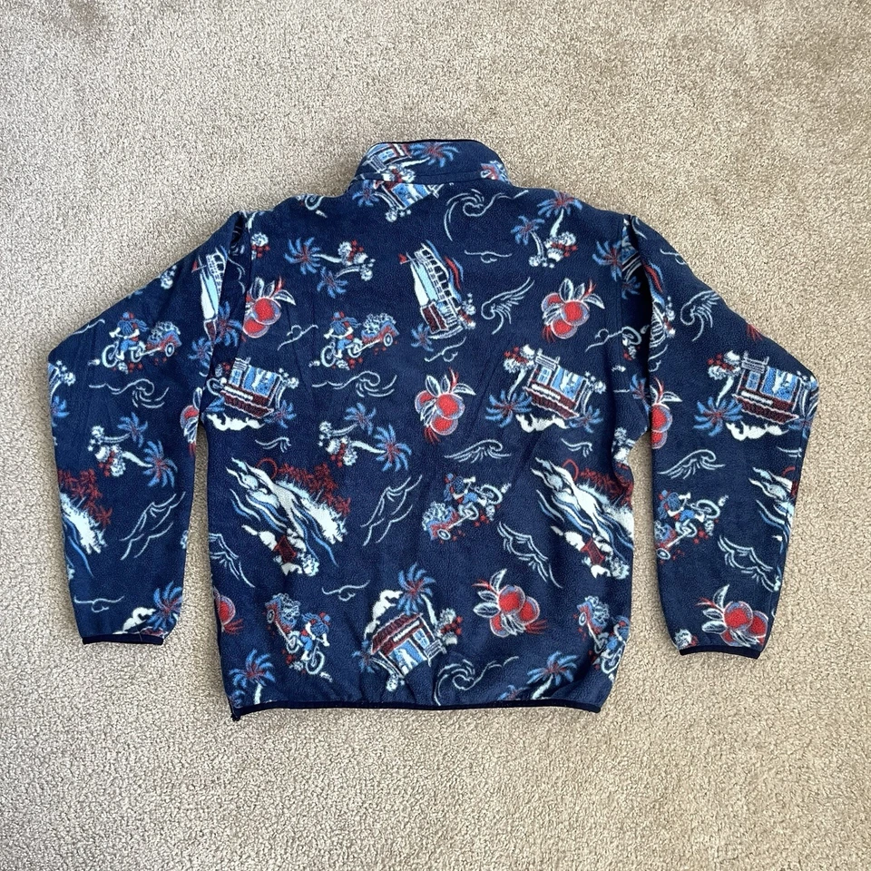 Patagonia Aloha Rickshaw Synchilla T Snap Fleece C-Street Hawaiian LARGE 2017 - Image 2 of 4