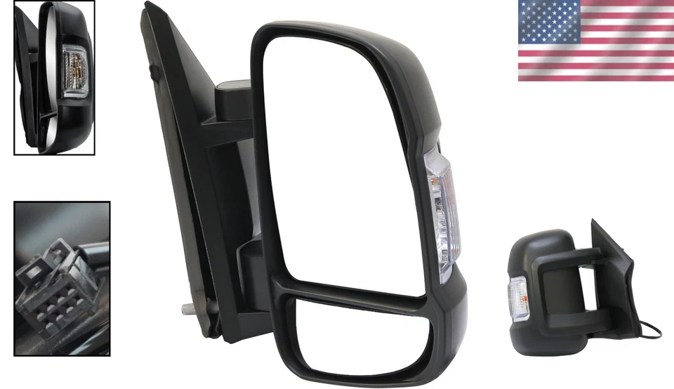 乘客右侧电源门镜带信号适用于RAM Promaster 1500-3500 — 第 2/4 张图片