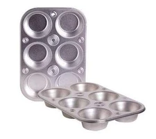 2 Pack Toaster Oven 6 Cup Muffin Cupcake Pans Metal Baking Tray Set