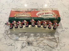 RET VINTAGE Radko SHINY BRITE SANTA CANDOLIER Christmas Light Display