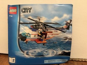 LEGO City: Coast Guard Helicopter & Life Raft (7738)Complete W/Instructions &box