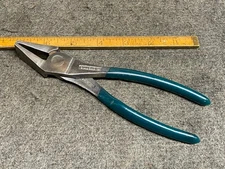 Vintage Diamond Caulk Green Soft Handles No. 67 Duckbill Glazers Pliers USA