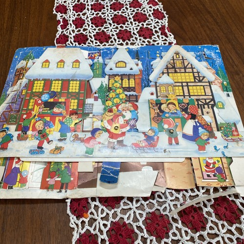Vintage Denmark 3D pop-up Advent Calendar Christmas Countdown Moveable