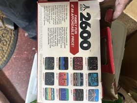 Atari 2600 Video Game Console Black RF Connectivity Box Plays Hundreds of Games