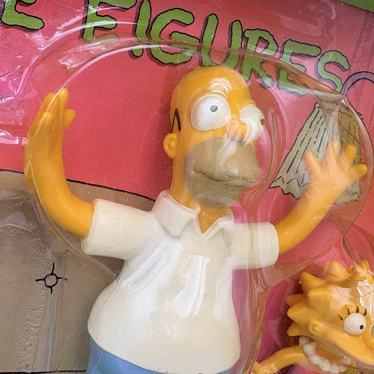 1990 The Simpsons 5 Bendable Vintage Family Set Action Figures by