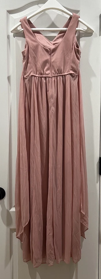 Girl's Modern David's Bridal Pink Fairytale Princess Formal Dress - Size 10 - Image 4 of 4