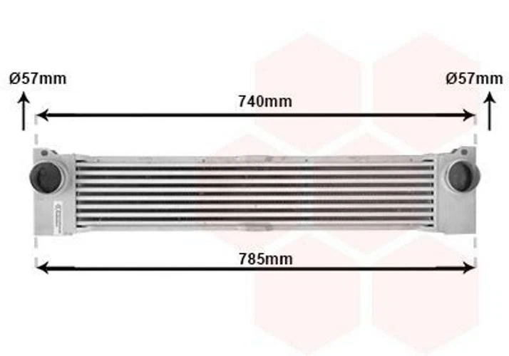VAN WEZEL 30004370 Ladeluftkühler LLK passend für MERCEDES-BENZ VITO Bus (W639) - Bild 2 von 4