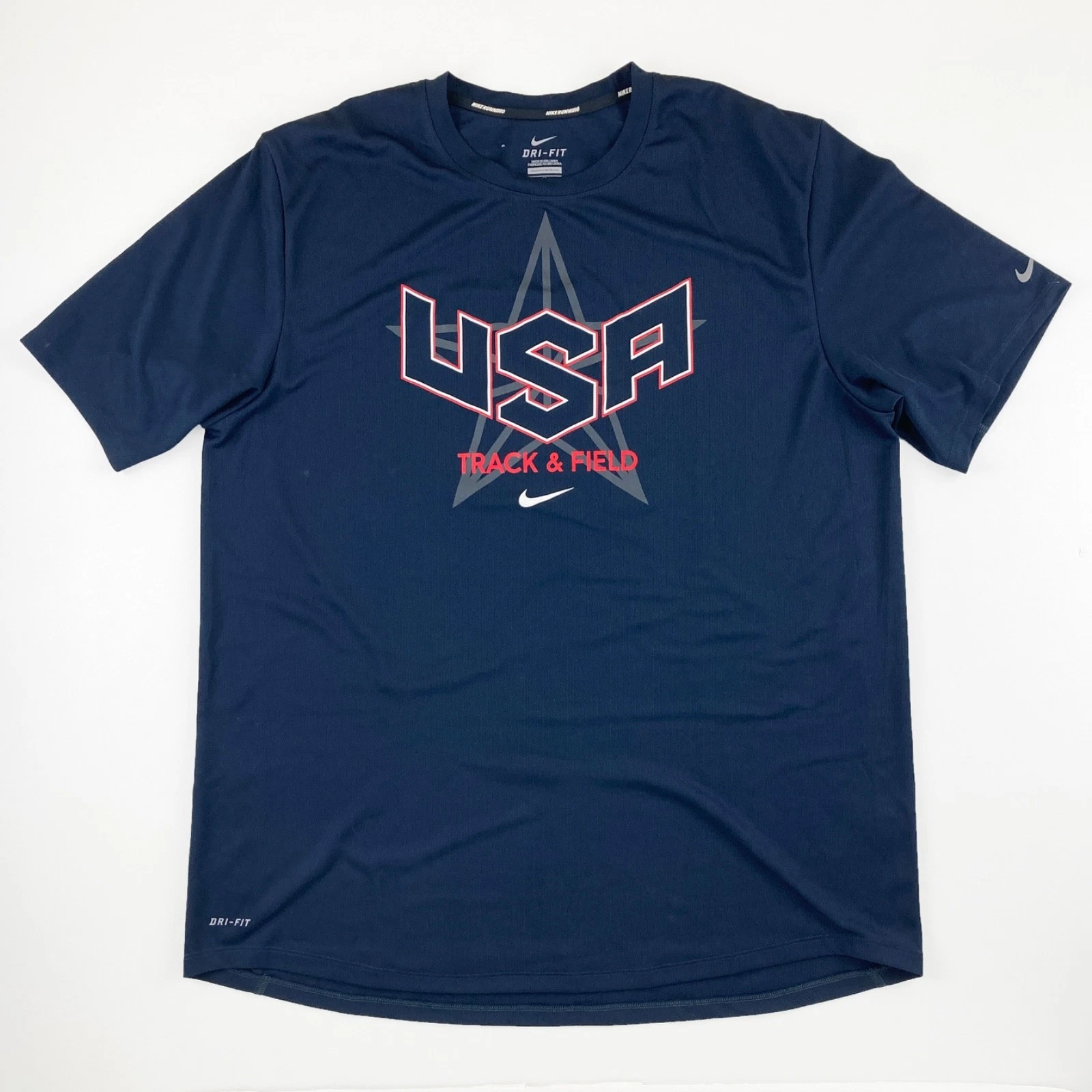 USA Track & Field Active Blue T-Shirt Medium by Nike Running