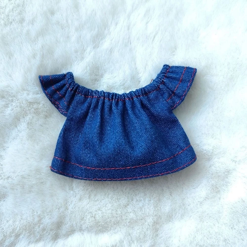 VETEMENTS Fashion Doll Jeans Vestiti Bambola Vestiti Accessori per Bambole Cotone 10cm
