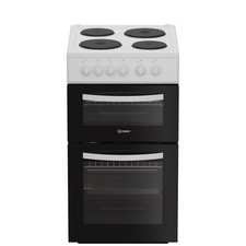 Image of Indesit 50cm Twin Cavity Electric Cooker - White ITE5EMW