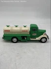 Vintage Servco Green Gasoline Tanker Chrome Lights Sound Truck Bank Toy