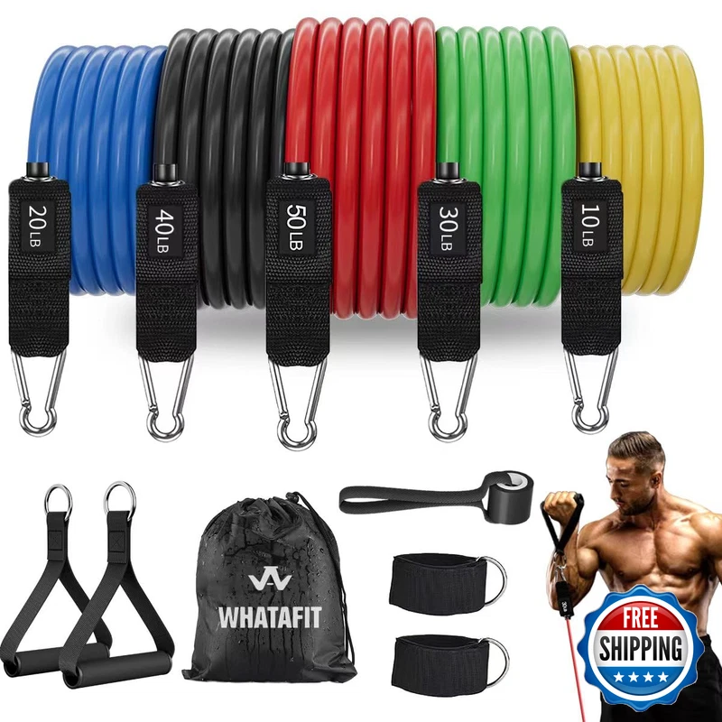 Whatafit Resistance Bands Exercise Bandsresistance Bands For Working Out Work