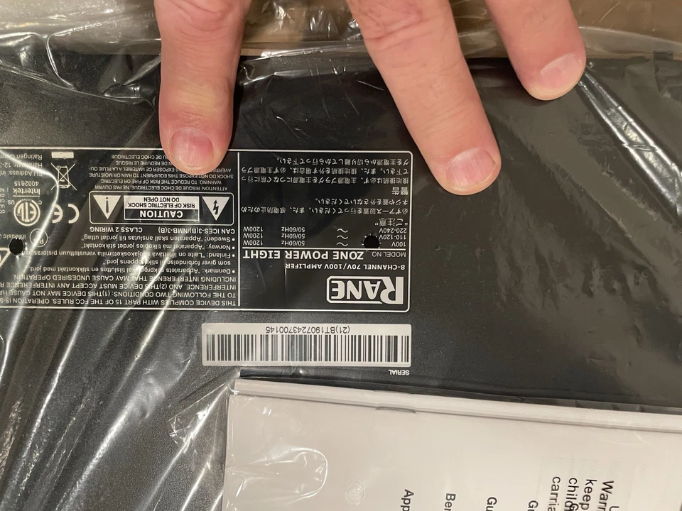 Rane Zone Power Eight 8-Channel 70V/100V Amplifier new in box - Image 3 of 4