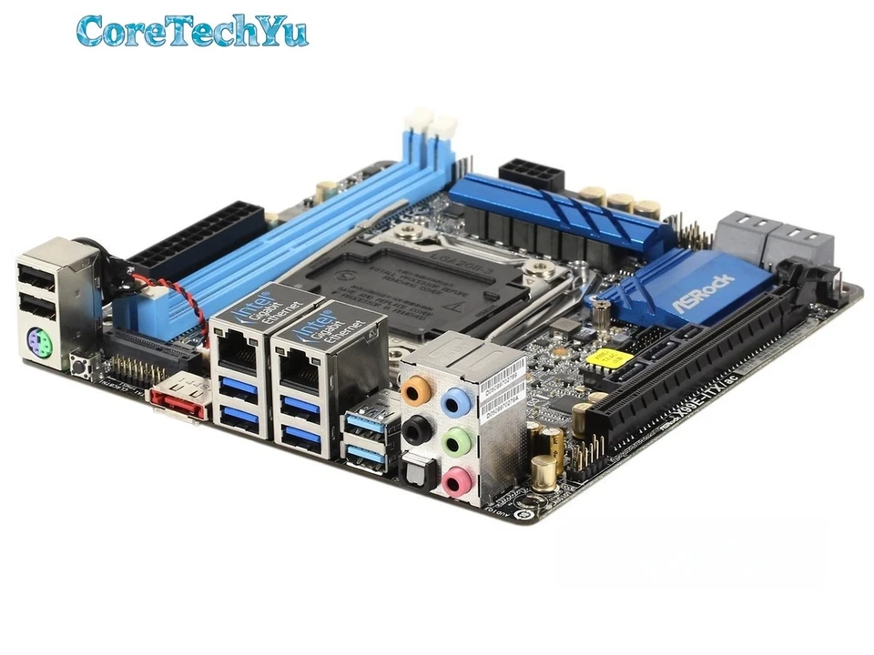 ASRock X99E-ITX ac Motherboard Mini-ITX Intel X99 LGA2011-3 DDR4 SATA3 M.2 SPDIF - Image 2 of 4