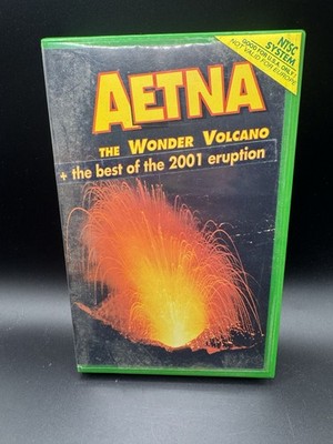 Aetna The Wonder Volcano VHS- 2001 Eruption Documentary - Rare NTSC Italy Import