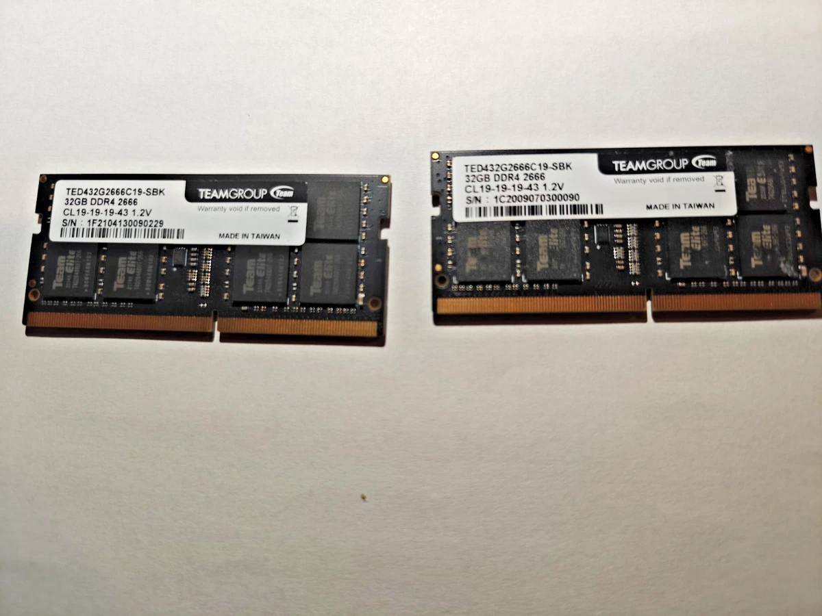 25+ Team Group PC4-21300 (DDR4-2666) Bus Speed DDR4 SDRAM Memory