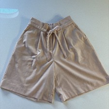 Vintage Liz Claiborne High-Waisted Pleated Blush Trouser Shorts