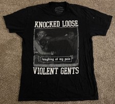Knocked Loose Violent Gentlemen Shirt Medium Laugh Tracks RARE 