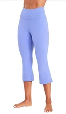 2 PK Sunzel High Waist Mini Flared 21" Capris Leggings for Women