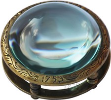 Desk Magnifying Glass Desktop Vintage Antique Style Engraved Magnifier Readin...