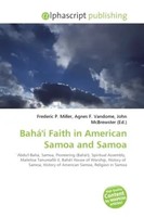 Frederic P. Miller (U. A.) | Bahá'í Faith In American Samoa And Samoa | Buch