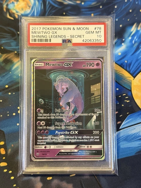 Mewtwo GX #78 78/73 Shining Legends Mewtube Test Tube Pokemon Sun & Moon