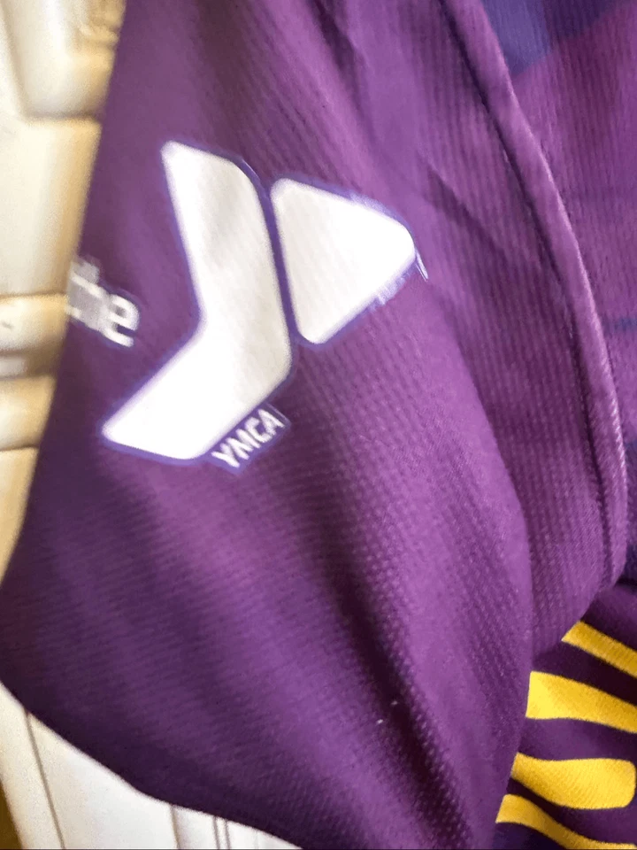 Camiseta reversible de fútbol americano con bandera de la NFL de los Minnesota Vikings púrpura talla pequeña para jóvenes Foto 3 de 4