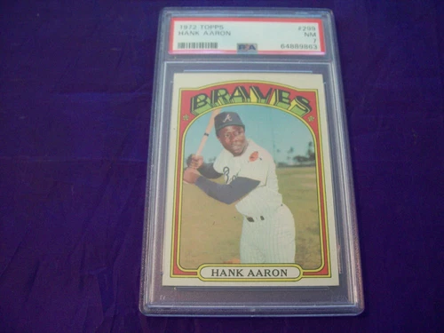 1972 TOPPS #299 HANK AARON PSA 7