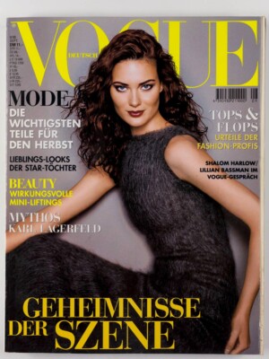 SHALOM HARLOW Karl Lagerfeld LILLIAN BASSMAN Deutsch GERMAN VOGUE