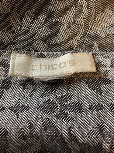 Chico's Scarf w/ Fringe Feels like Silk 22" w x 72" l Perfect Condition - Picture 3 of 5