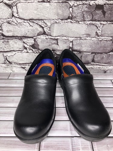 Dr. Scholl’s Careers Black Leather Slip On Work Clog Shoes Women Sz 10M US/41EU - Picture 16 of 18