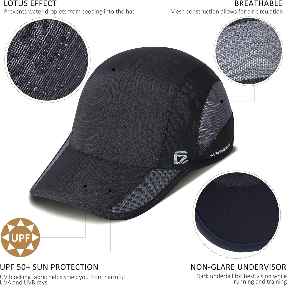 GADIEMKENSD Outdoor Running Hat Men's Cooling UPF50+ Womens GADIEMKENSD Outdoor Running Hat Men's Cooling UPF50+ Womens