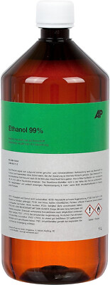 AP Ethanol 99%, Synthetische Qualität, ideal im Haushalt oder als Brennstoff
