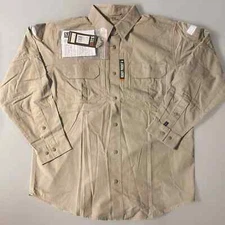 NWT 5.11 Tactical Khaki Long-Sleeve Shirt w/ Conceal Carry Pockets Sizes XS & M